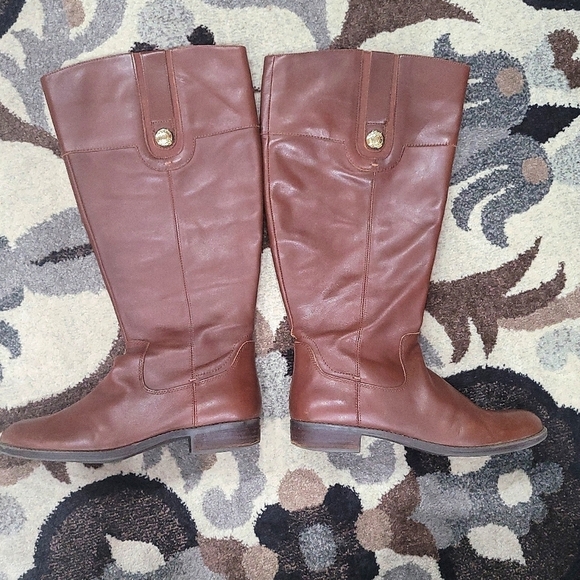 Tommy Hilfiger (Dalyn) Riding Boots Cognac $190 Women's Sz 9M - Picture 6 of 12
